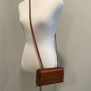 Rarely used, leather crossbody wallet/purse